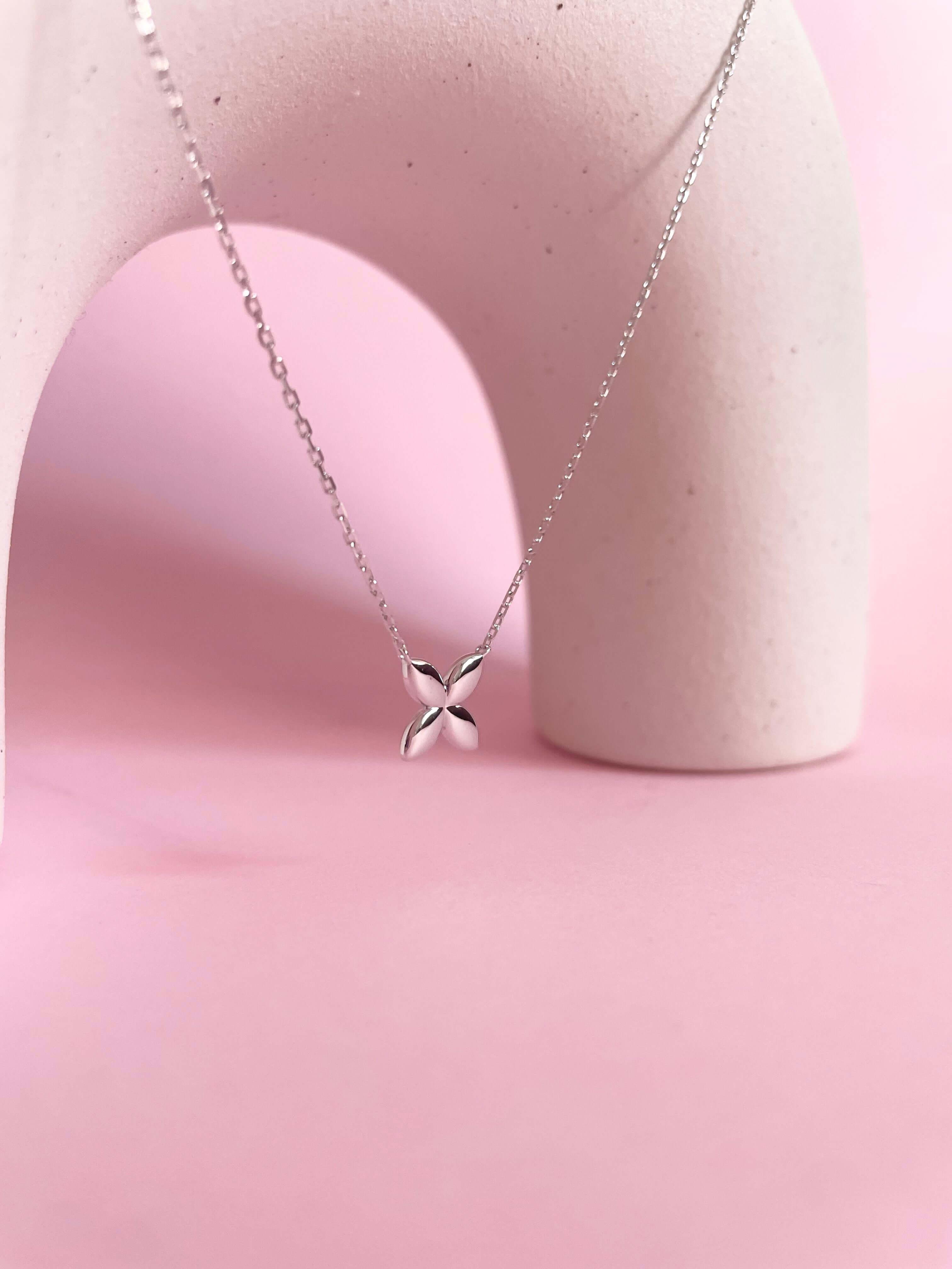 Minimalist Butterfly Necklace- Silver - Marwa Jewels